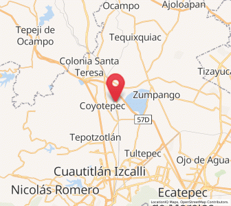 Map of La Planada, México