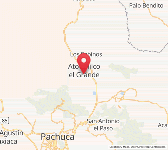 Map of La Puebla, Hidalgo