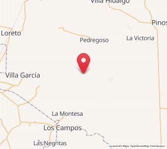 Map of La Puerta de Jalisco, Zacatecas