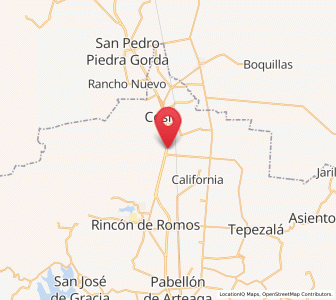 Map of La Punta, Aguascalientes