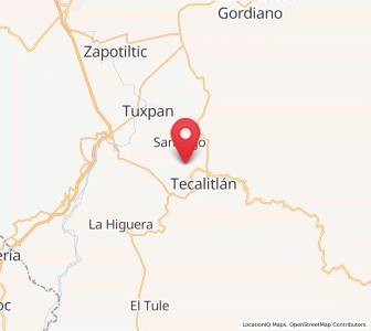 Map of La Purísima, Jalisco