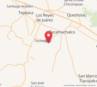 Map of La Purísima, Puebla
