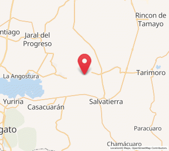 Map of La Quemada, Guanajuato