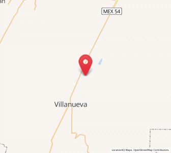 Map of La Quemada, Zacatecas