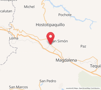 Map of La Quemada, Jalisco