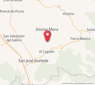Map of La Redonda, Guanajuato