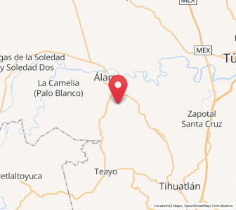Map of La Reforma, Veracruz