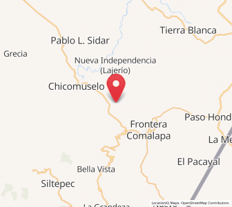 Map of La Reforma, Chiapas