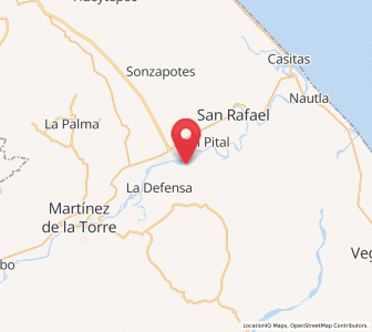 Map of La Reforma, Veracruz