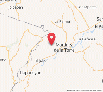 Map of La Reforma, Veracruz