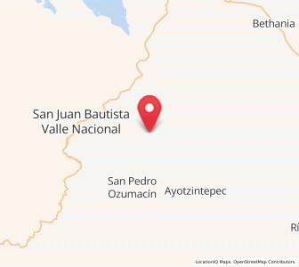 Map of La Rinconada, Oaxaca