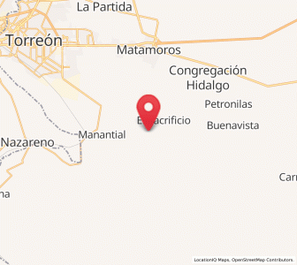 Map of La Rosita, Coahuila