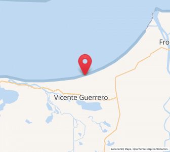 Map of La Sábana, Tabasco