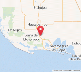 Map of La Sábila, Sonora