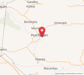 Map of La Sabinita, Hidalgo