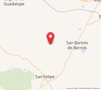 Map of La Sauceda de la Luz, Guanajuato