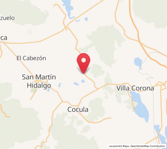 Map of La Sauceda, Jalisco