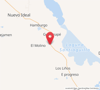 Map of La Soledad, Durango