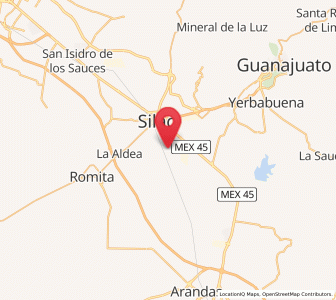 Map of La Soledad, Guanajuato