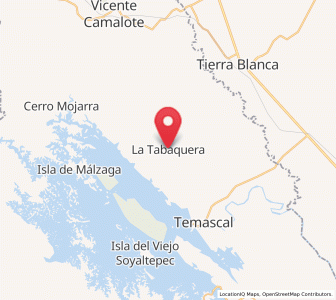 Map of La Tabaquera, Oaxaca