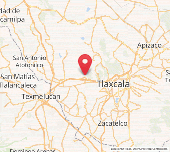 Map of La Trinidad Tenexyecac, Tlaxcala