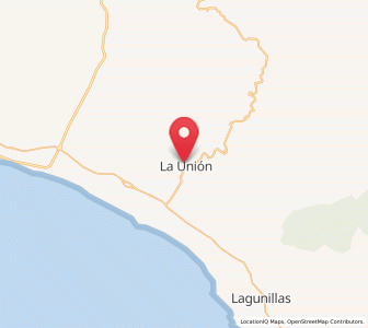 Map of La Unión, Guerrero