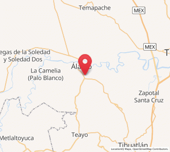 Map of La Unión, Veracruz