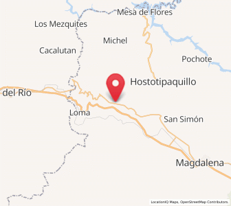 Map of La Venta de Nochitiltic, Jalisco