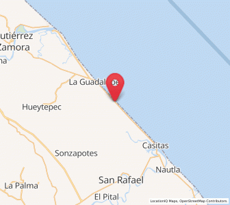 Map of La Vigueta, Veracruz