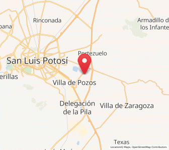 Map of Laguna de Santa Rita, San Luis Potosí