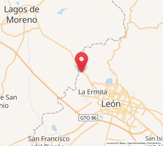 Map of Lagunillas, Guanajuato
