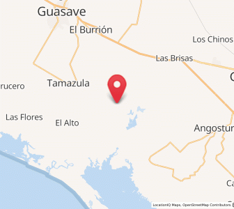 Map of Las Colonias (Colonia Ángel Flores), Sinaloa