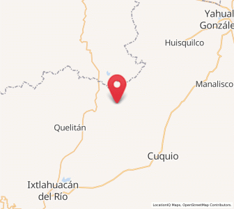 Map of Las Cruces, Jalisco