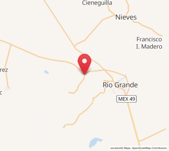 Map of Las Esperanzas (El Ranchito), Zacatecas