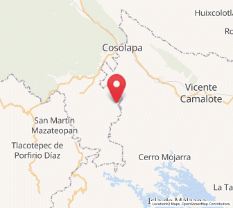 Map of Las Josefinas, Veracruz