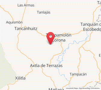 Map of Las Mesas, San Luis Potosí