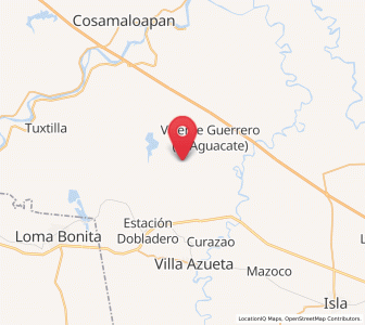 Map of Las Mesas, Veracruz