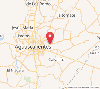 Map of Las Norias de Ojocaliente, Aguascalientes