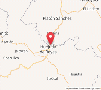 Map of Las Pilas, Veracruz