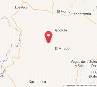 Map of Las Placetas, Veracruz