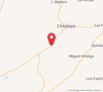 Map of Lázaro Cárdenas, Chiapas