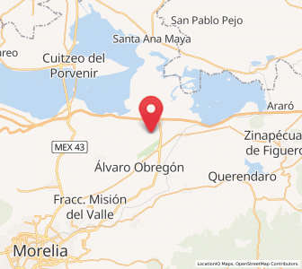 Map of Lázaro Cárdenas (La Purísima), Michoacán