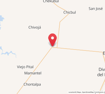 Map of Licenciado Gustavo Díaz Ordaz (18 de Marzo), Campeche