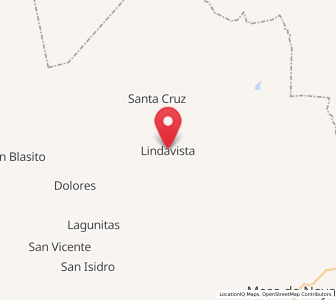 Map of Linda Vista, Nayarit