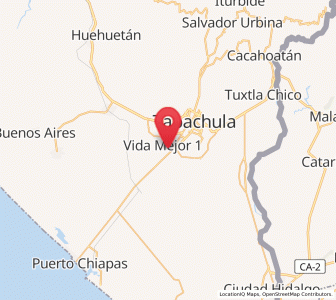 Map of Llano de la Lima, Chiapas