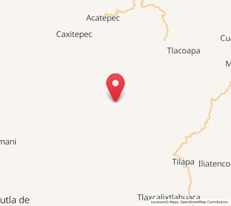 Map of Llano Grande, Guerrero