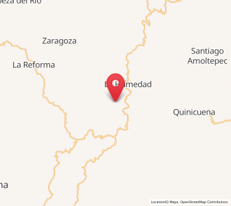 Map of Llano Verde, Oaxaca
