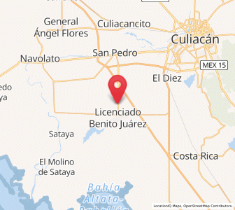 Map of Lo de Jesús (Campo Romero), Sinaloa