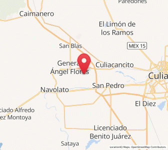 Map of Lo de Sauceda, Sinaloa