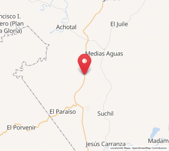 Map of Loma Bonita, Veracruz